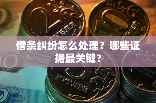 武汉借条纠纷怎么处理？哪些证据最关键？