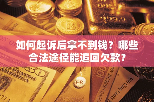 武汉如何起诉后拿不到钱？哪些合法途径能追回欠款？