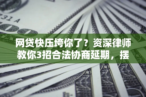 武汉网贷快压垮你了？资深律师教你3招合法协商延期，摆脱暴力催收！