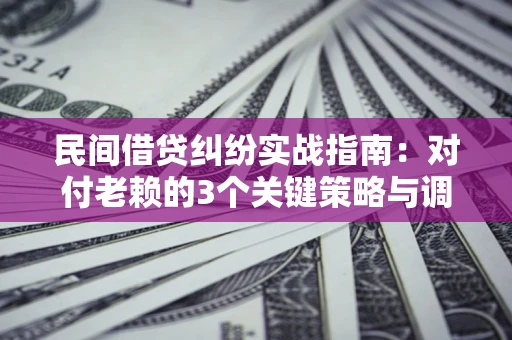 武汉民间借贷纠纷实战指南：对付老赖的3个关键策略与调解盲区解析
