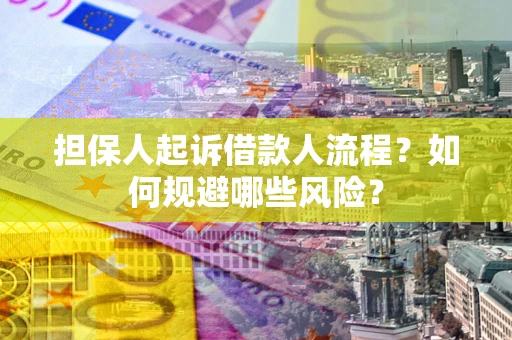 武汉担保人起诉借款人流程？如何规避哪些风险？