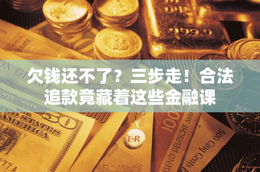 武汉欠钱还不了？三步走！合法追款竟藏着这些金融课