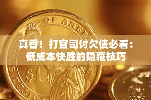 武汉真香！打官司讨欠债必看：低成本快胜的隐藏技巧