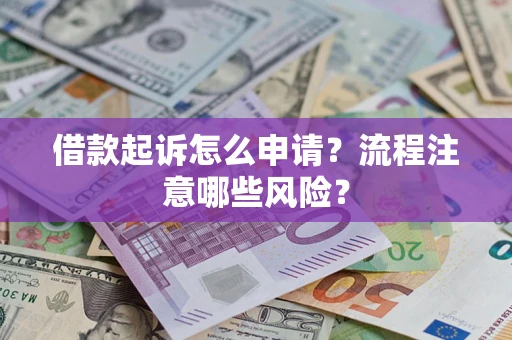 武汉借款起诉怎么申请？流程注意哪些风险？