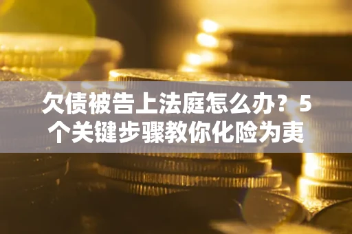武汉欠债被告上法庭怎么办？5个关键步骤教你化险为夷