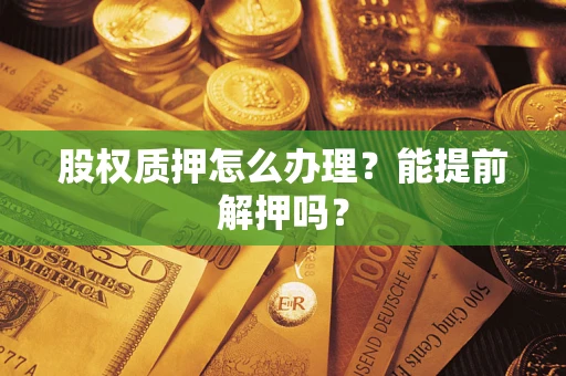 武汉股权质押怎么办理？能提前解押吗？