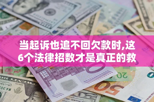 武汉当起诉也追不回欠款时,这6个法律招数才是真正的救命稻草