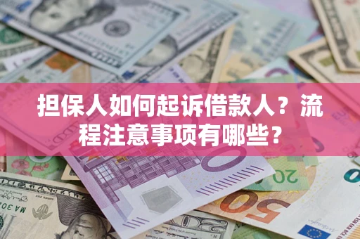 武汉担保人如何起诉借款人？流程注意事项有哪些？